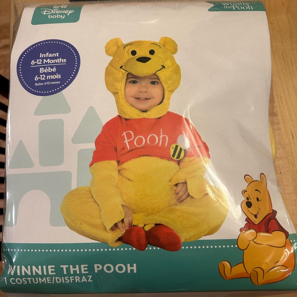 Disney Winnie the Pooh Infant Footie - Yellow and Red